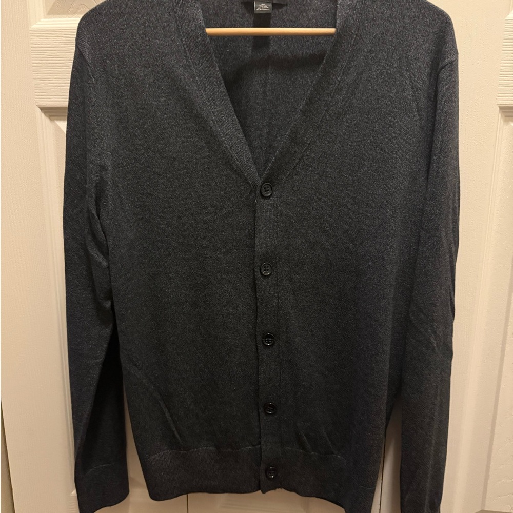 Gray Ban Rep Cardigan Sweater